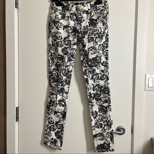 Cecil McBee Japanese Floral Skinny Jeans